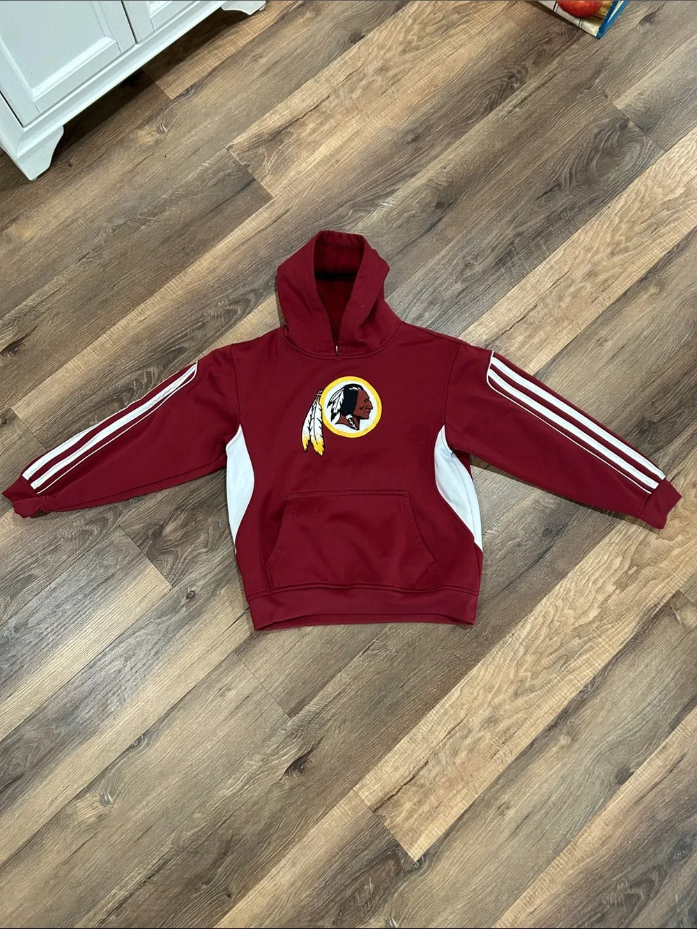 Washington Redskins Hoodie Youth Large (12-14). Burgundy/Gold